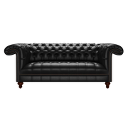 Nelson 3 Sits Chesterfield Soffa Old English Black