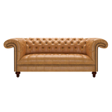 Nelson 3 Sits Chesterfield Soffa Old English Buckskin