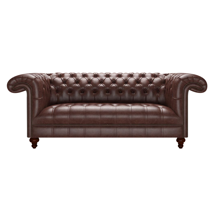 Nelson 3 Sits Chesterfield Soffa Old English Dark Brown