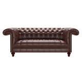 Nelson 3 Sits Chesterfield Soffa Old English Dark Brown
