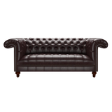 Nelson 3 Sits Chesterfield Soffa Old English Smoke