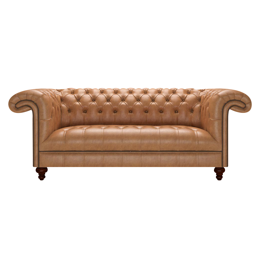 Nelson 3 Sits Chesterfield Soffa Old English Tan