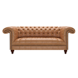 Nelson 3 Sits Chesterfield Soffa Old English Tan