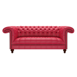 Nelson 3 Sits Chesterfield Soffa Shelly Flame Red
