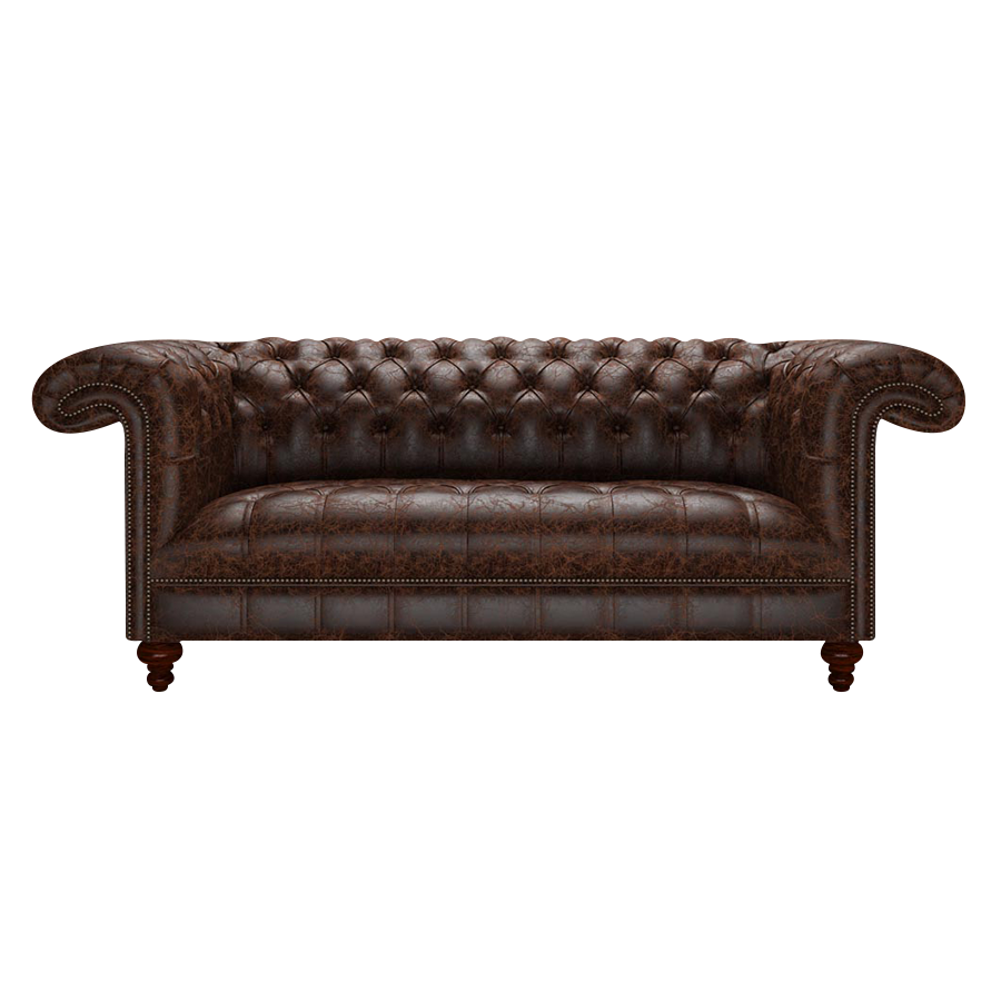 Nelson 3 Sits Chesterfield Soffa Tudor Mahogany