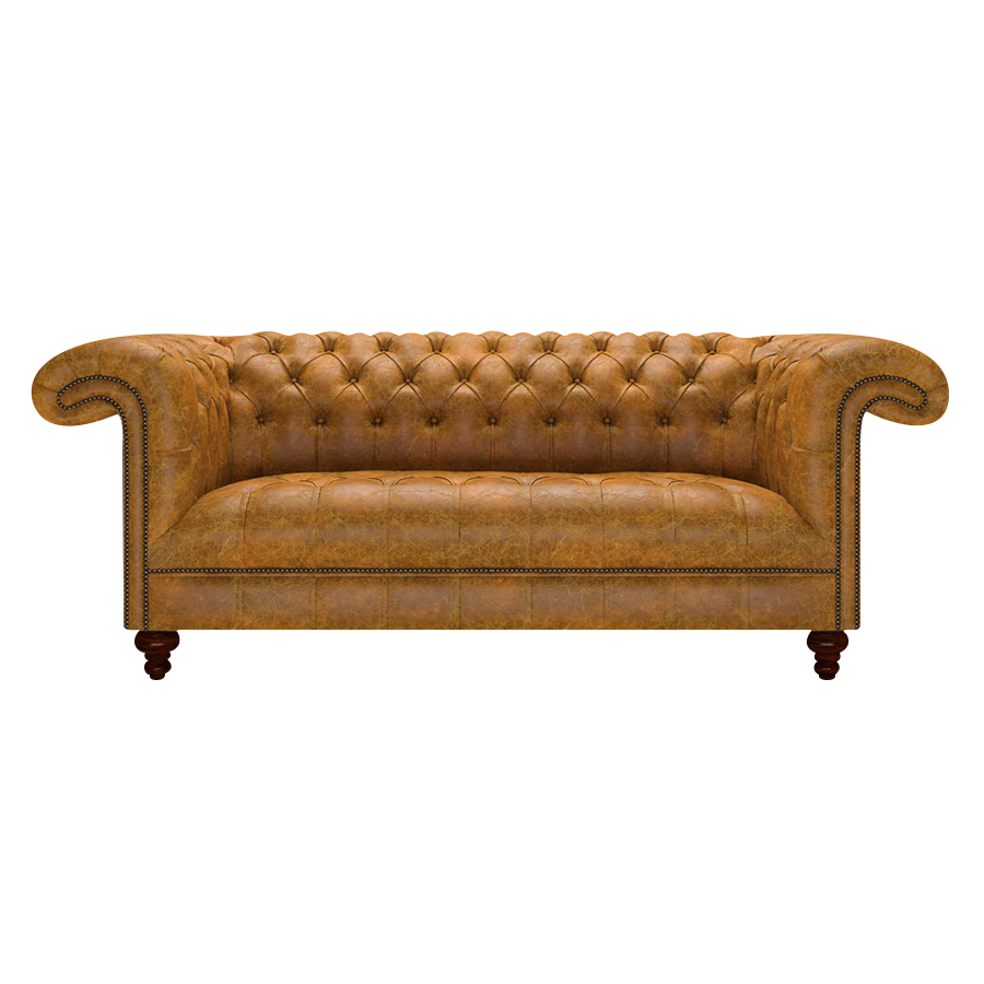 Nelson 3 Sits Chesterfield Soffa Tudor Mustard