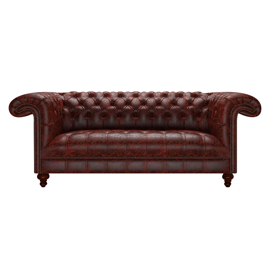 Nelson 3 Sits Chesterfield Soffa Tudor Oxblood