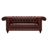Nelson 3 Sits Chesterfield Soffa Tudor Oxblood