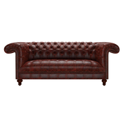 Nelson 3 Sits Chesterfield Soffa Tudor Oxblood