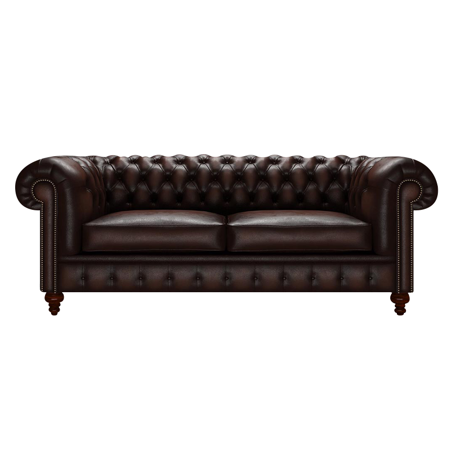 Ladda upp bild till gallerivisning, Raleigh 3 Sits Chesterfield Soffa Antique Brown
