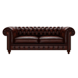 Raleigh 3 Sits Chesterfield Soffa Antique Chestnut