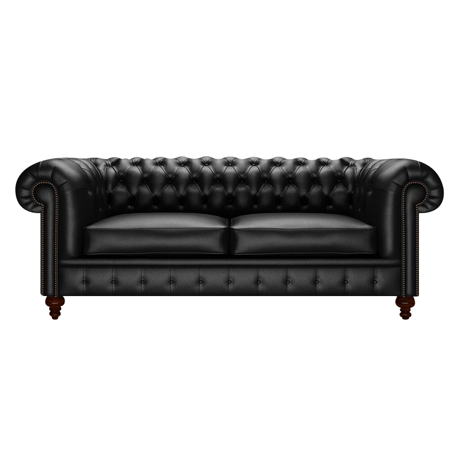 Raleigh 3 Sits Chesterfield Soffa Birch Black
