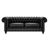Raleigh 3 Sits Chesterfield Soffa Birch Black