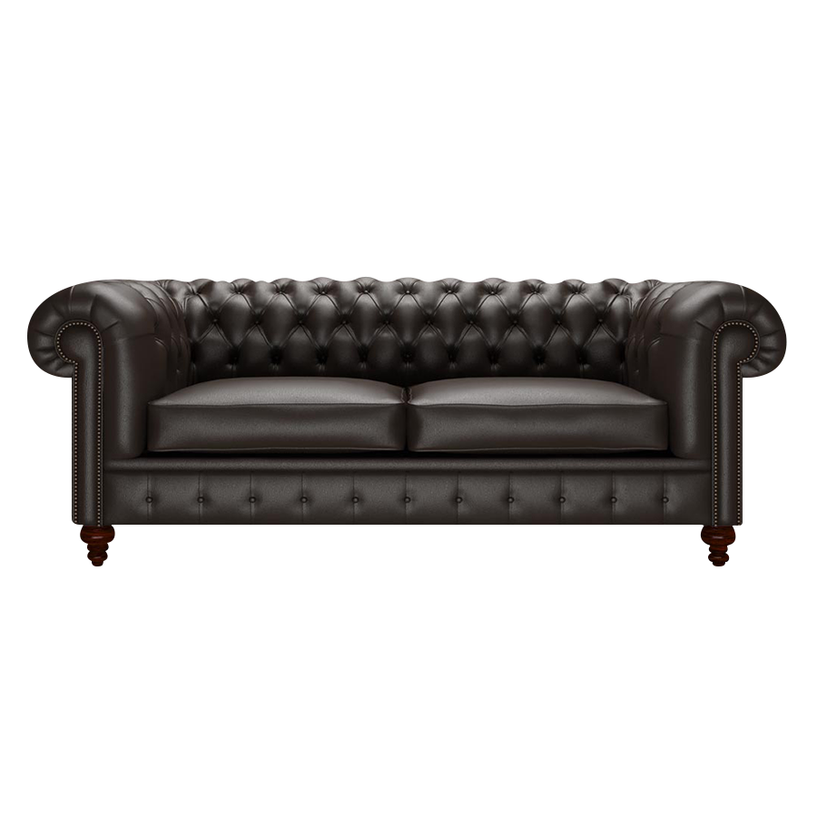 Raleigh 3 Sits Chesterfield Soffa Birch Brown