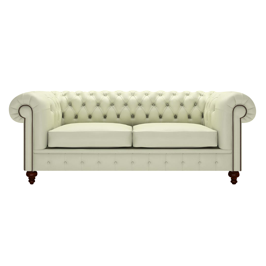Raleigh 3 Sits Chesterfield Soffa Birch Cream