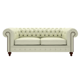 Raleigh 3 Sits Chesterfield Soffa Birch Cream