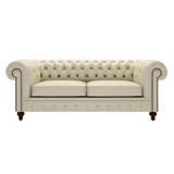 Raleigh 3 Sits Chesterfield Soffa Birch Ivory