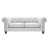 Raleigh 3 Sits Chesterfield Soffa Birch White