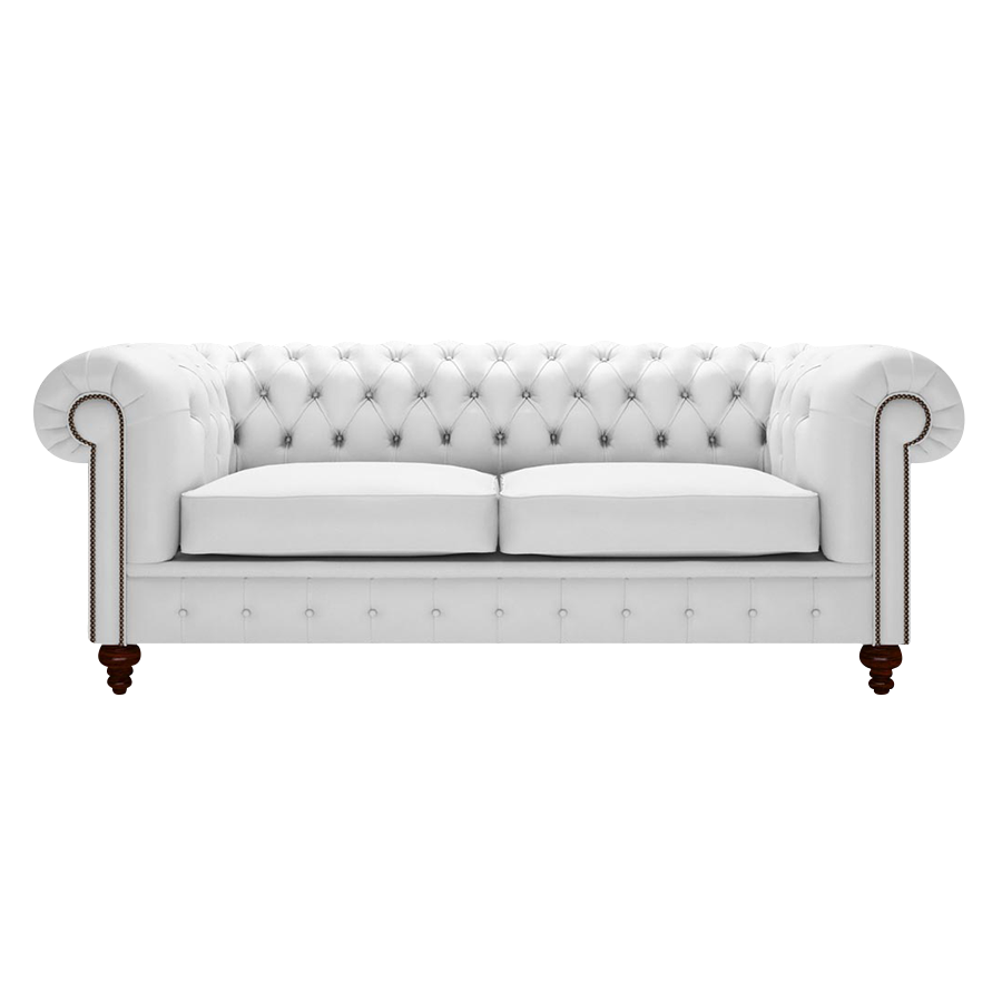 Ladda upp bild till gallerivisning, Raleigh 3 Sits Chesterfield Soffa Birch White
