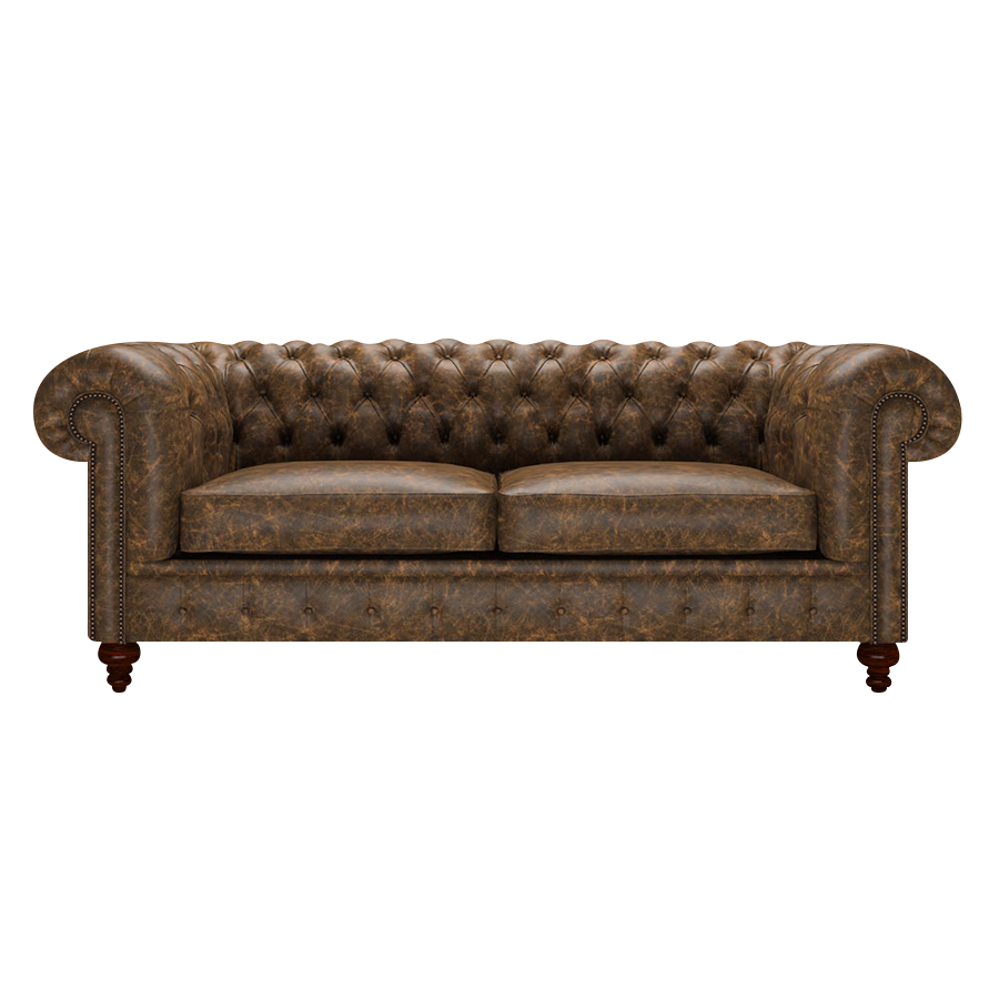 Raleigh 3 Sits Chesterfield Soffa Etna Brandy