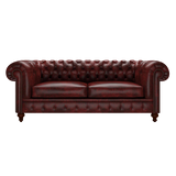 Raleigh 3 Sits Chesterfield Soffa Etna Red