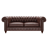 Raleigh 3 Sits Chesterfield Soffa Old English Dark Brown