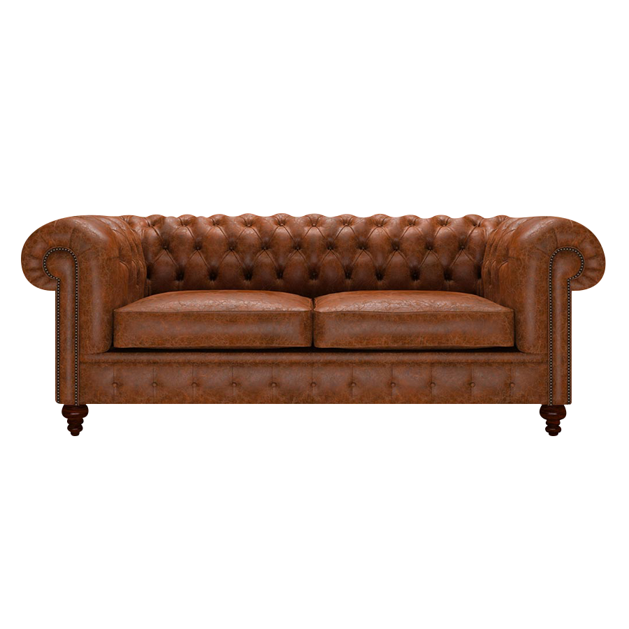 Raleigh 3 Sits Chesterfield Soffa Tudor Chestnut