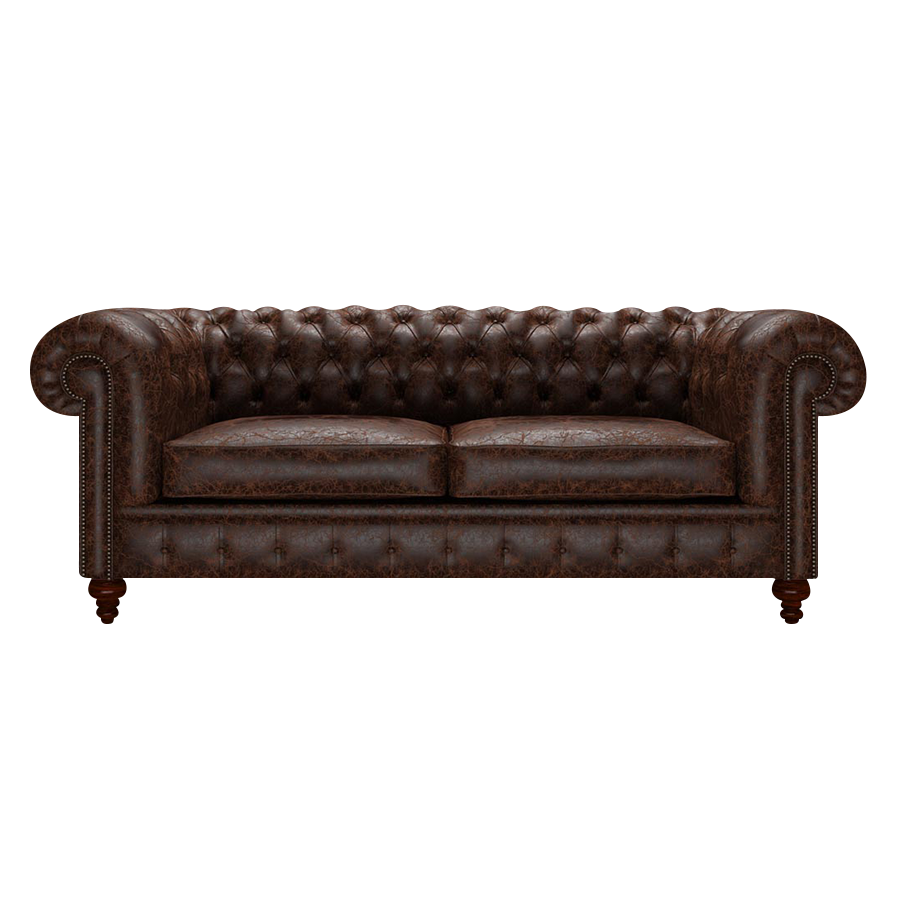 Raleigh 3 Sits Chesterfield Soffa Tudor Mahogany