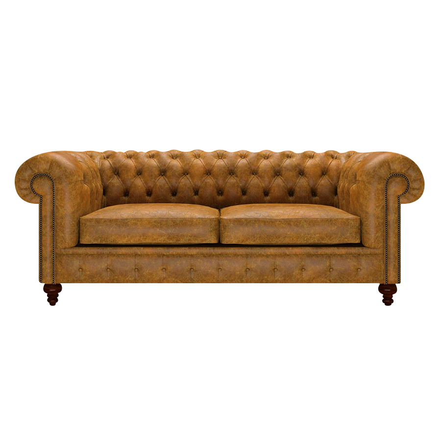 Raleigh 3 Sits Chesterfield Soffa Tudor Mustard
