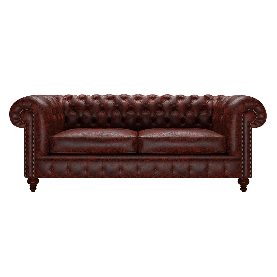 Raleigh 3 Sits Chesterfield Soffa Tudor Oxblood