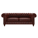 Raleigh 3 Sits Chesterfield Soffa Tudor Oxblood