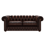Shackleton 3 Sits Chesterfield Soffa Antique Brown