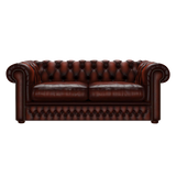 Shackleton 3 Sits Chesterfield Soffa Antique Chestnut