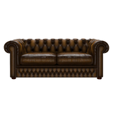 Shackleton 3 Sits Chesterfield Soffa Antique Gold