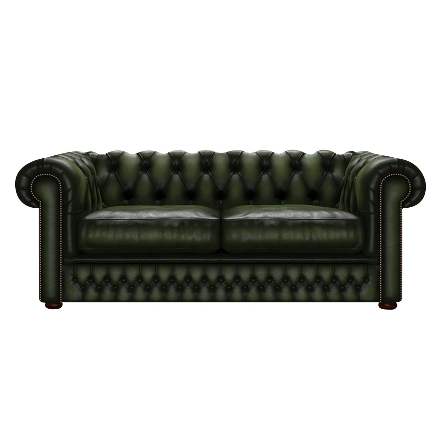 Shackleton 3 Sits Chesterfield Soffa Antique Green