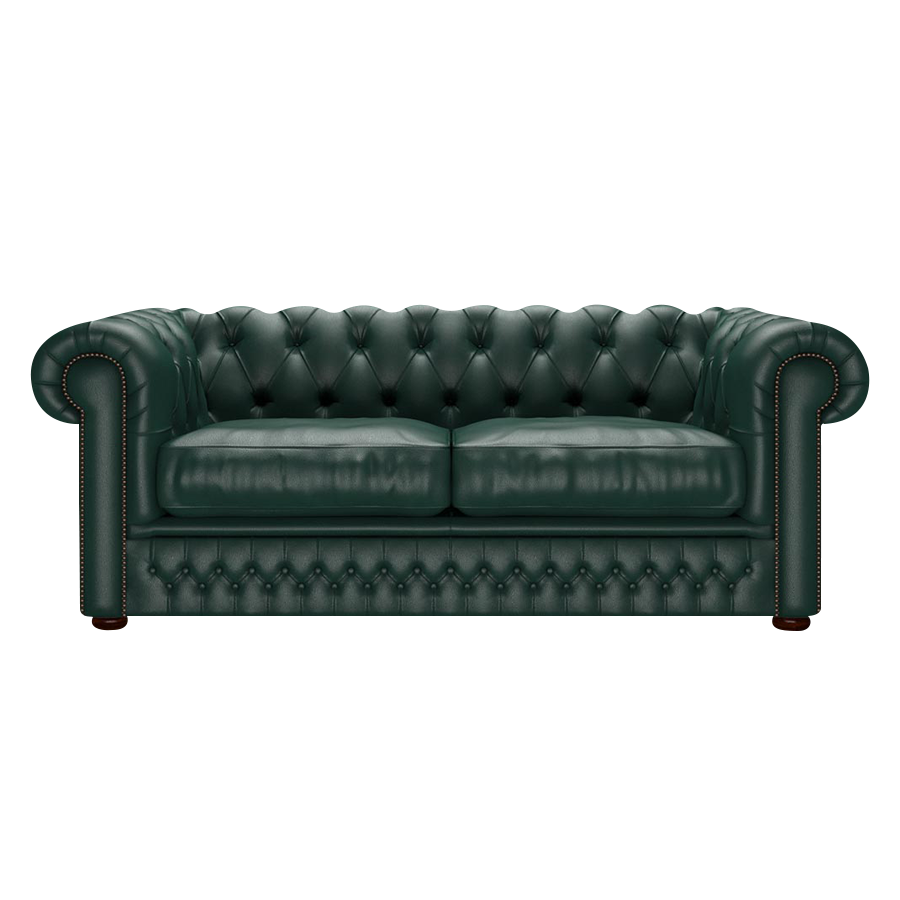 Shackleton 3 Sits Chesterfield Soffa Birch Forest Green