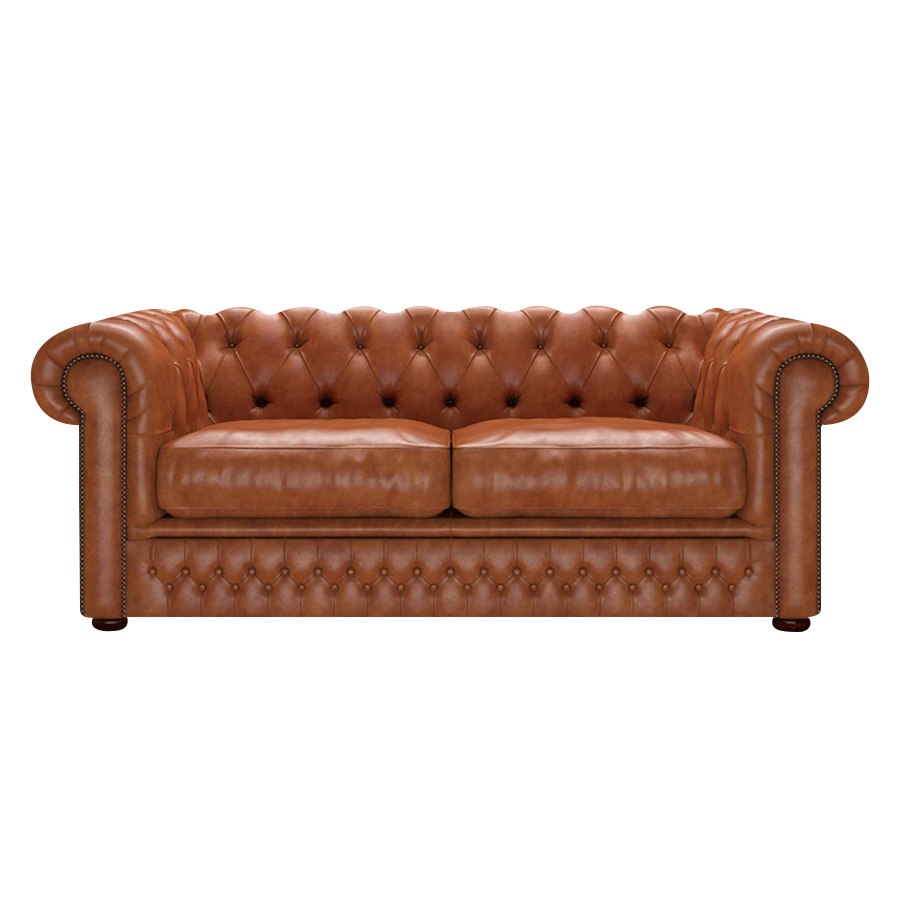 Shackleton 3 Sits Chesterfield Soffa Old English Bruciato