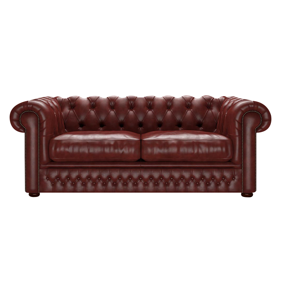 Shackleton 3 Sits Chesterfield Soffa Old English Chestnut