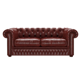 Shackleton 3 Sits Chesterfield Soffa Old English Chestnut
