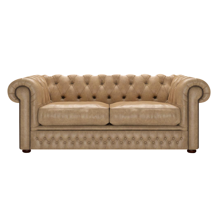 Shackleton 3 Sits Chesterfield Soffa Old English Parchment