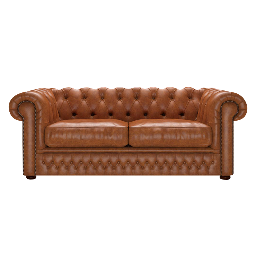 Shackleton 3 Sits Chesterfield Soffa Old English Saddle