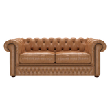 Shackleton 3 Sits Chesterfield Soffa Old English Tan