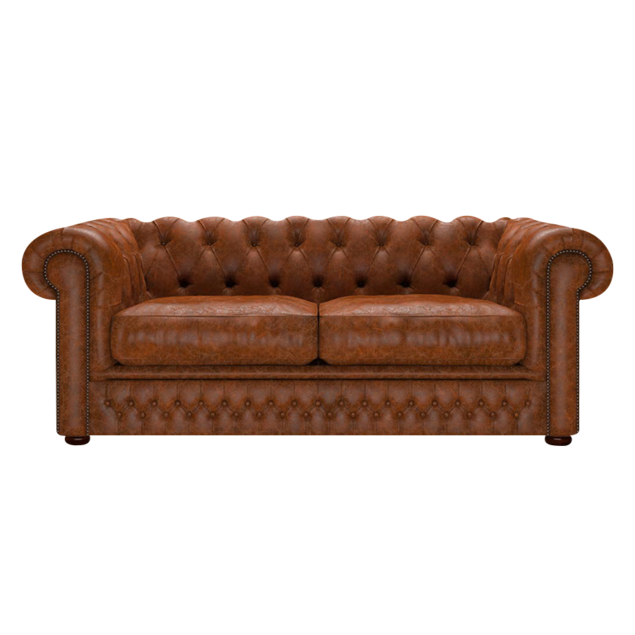 Shackleton 3 Sits Chesterfield Soffa Tudor Chestnut