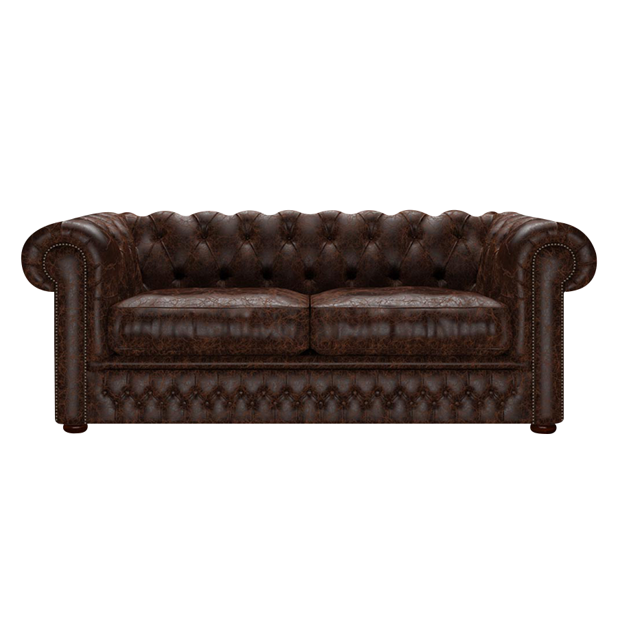 Shackleton 3 Sits Chesterfield Soffa Tudor Mahogany