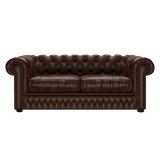 Shackleton 3 Sits Chesterfield Soffa Tudor Mahogany