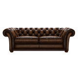 Shakespeare 3 Sits Chesterfield Soffa Antique Autumn Tan
