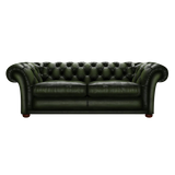 Shakespeare 3 Sits Chesterfield Soffa Antique Green