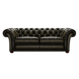Shakespeare 3 Sits Chesterfield Soffa Antique Olive