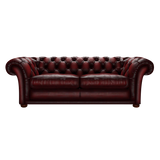 Shakespeare 3 Sits Chesterfield Soffa Antique Red