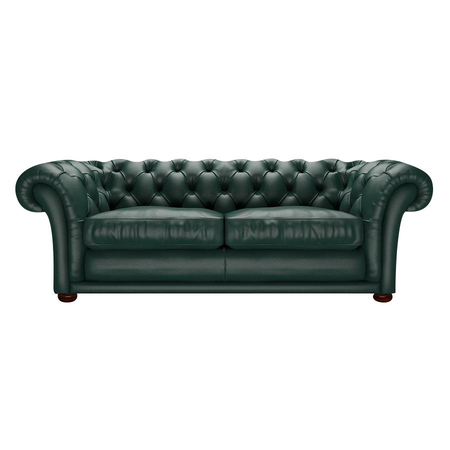 Shakespeare 3 Sits Chesterfield Soffa Birch Forest Green